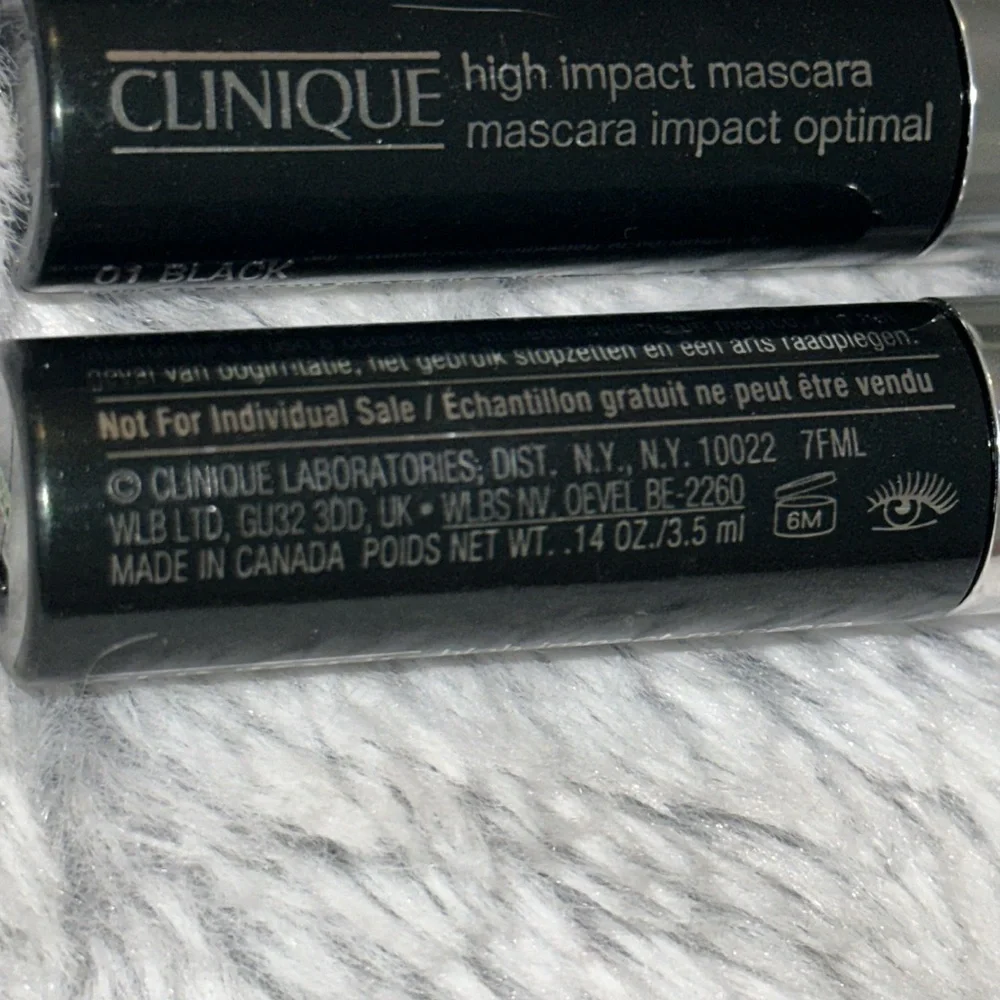 Clinique High Impact Mascara - Sample Size 3.5 ml / .14 oz Lot of 2 Set